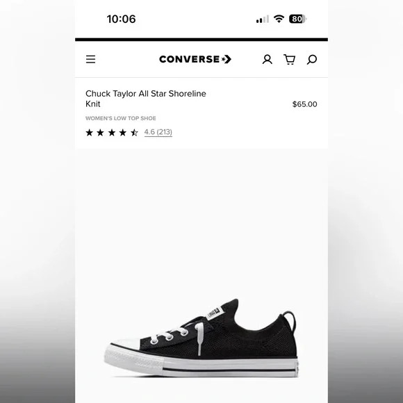 Converse Shoreline Knit low top kicks - Picture 7 of 7